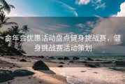 金年会优惠活动盘点健身挑战赛，健身挑战赛活动策划