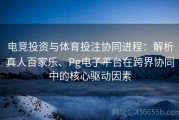 电竞投资与体育投注协同进程：解析真人百家乐、Pg电子平台在跨界协同中的核心驱动因素